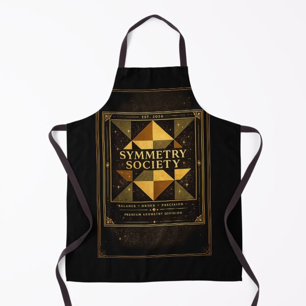 Item preview, Symmetry Society Geometric Design Gold Luxury Aesthetic Math Art Balance Precision Poster designed and sold by sumodesign.
