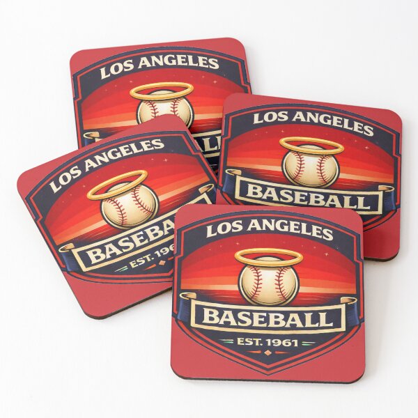 Item preview, Los Angeles Baseball Vintage Badge 1961 Retro Angels Style Halo Sunset Design designed and sold by GhostDawgs.