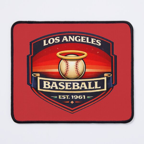 Item preview, Los Angeles Baseball Vintage Badge 1961 Retro Angels Style Halo Sunset Design designed and sold by GhostDawgs.