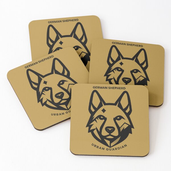 Item preview, German Shepherd Geometric Dog Art Urban Guardian designed and sold by GeoWild Designs.