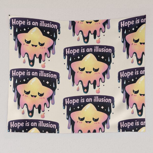 Item preview, Everything Is Fine Cute Star Meme | Dark Humor Cosmic Chaos Sticker designed and sold by VectorJoy.