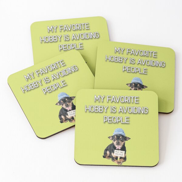 Item preview, My Favorite Hobby Is Avoiding People – Funny Introvert Quote, Antisocial Humor Design designed and sold by IntrolyxenShop.