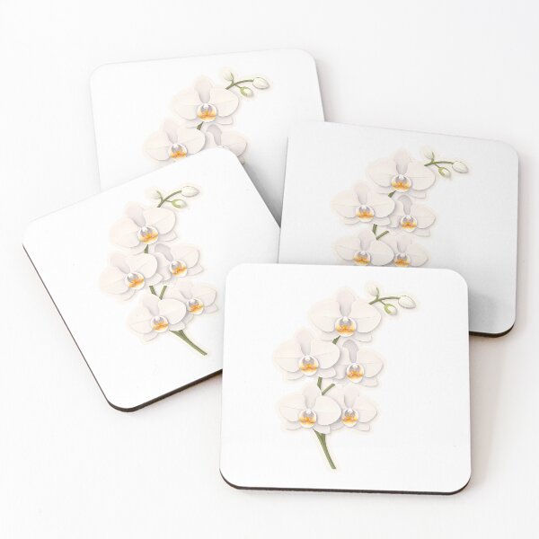 Item preview, Phalaenopsis Orchid Sticker | White Moth Orchid Sticker | Taiwan Orchid Gift for Plant Lover designed and sold by Symbol Universe.