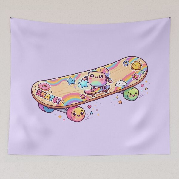 Item preview, Cute Skateboard 90s Kawaii Aesthetic designed and sold by LMDIGITAL6.