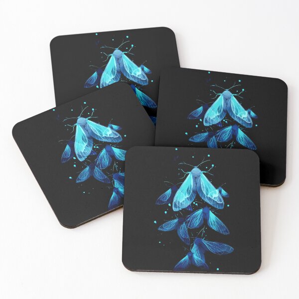 Item preview, Blue Glowing Moth Cluster designed and sold by Crystal Furciniti.