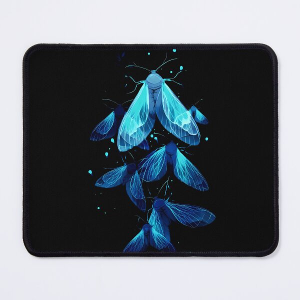 Item preview, Blue Glowing Moth Cluster designed and sold by Crystal Furciniti.