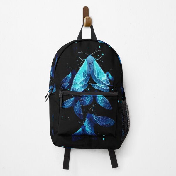 Item preview, Blue Glowing Moth Cluster designed and sold by Crystal Furciniti.
