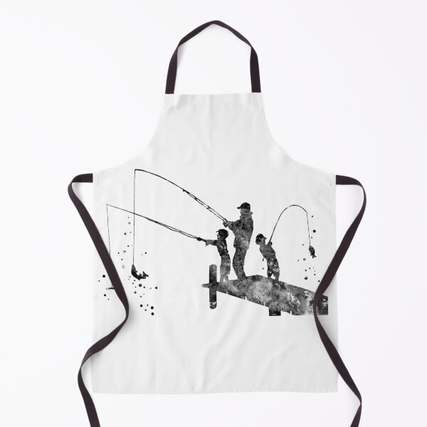 Item preview, Father with sons fishing designed and sold by Rosaliartbook.