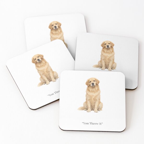 Item preview, You Threw It Dog – Funny Minimalist Dog Design designed and sold by Refinedpaws.