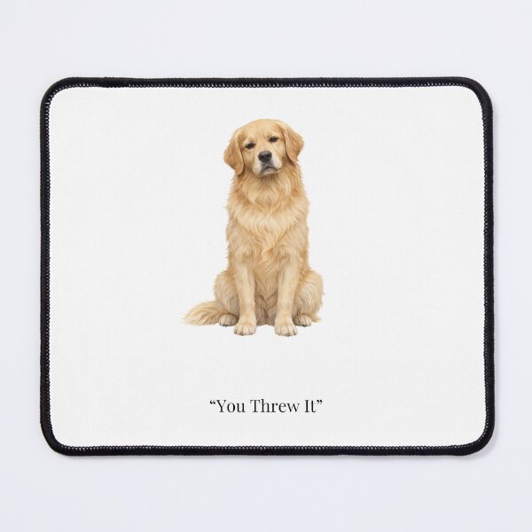 Item preview, You Threw It Dog – Funny Minimalist Dog Design designed and sold by Refinedpaws.