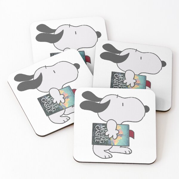 Item preview, snoopy reading howls moving castle designed and sold by liveawhimsylife.