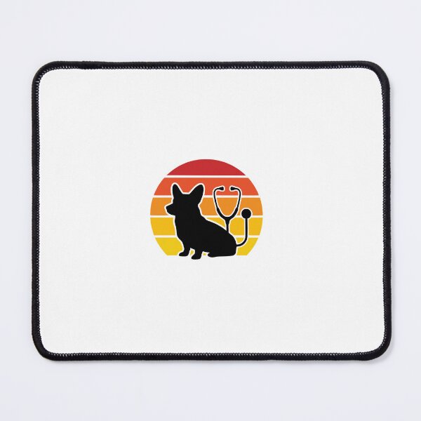 Item preview, Retro Groovy Corgi Nurse | 70s Vintage Healthcare Art designed and sold by Corgi & co Shop.