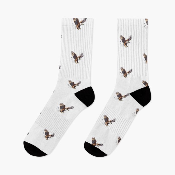 Item preview, Majestic Bald Eagle with Distant Silhouettes designed and sold by Joyfulfabric.