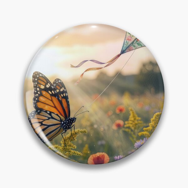 Item preview, Monarch Butterfly Flying a Kite designed and sold by Maria Dryfhout.