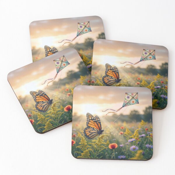 Item preview, Monarch Butterfly Flying a Kite designed and sold by Maria Dryfhout.