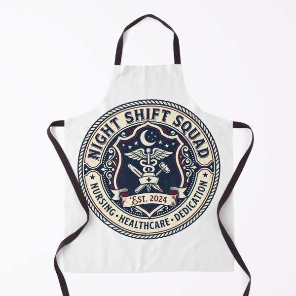 Item preview, Night Shift Squad Vintage Nurse Emblem Retro Medical Badge Design designed and sold by urbinet.