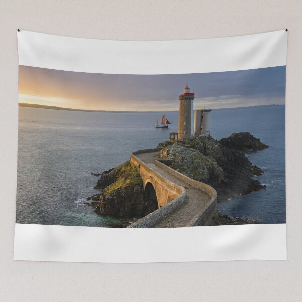 Item preview, Sailboat passing Phare du Petit Minou designed and sold by Gerard Fornarotto.