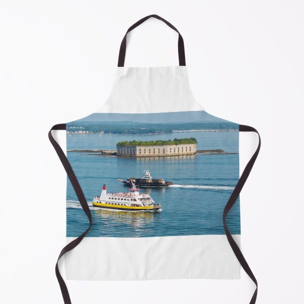 Item preview, Ferry Passing Historic Fort Gorges designed and sold by Gerard Fornarotto.