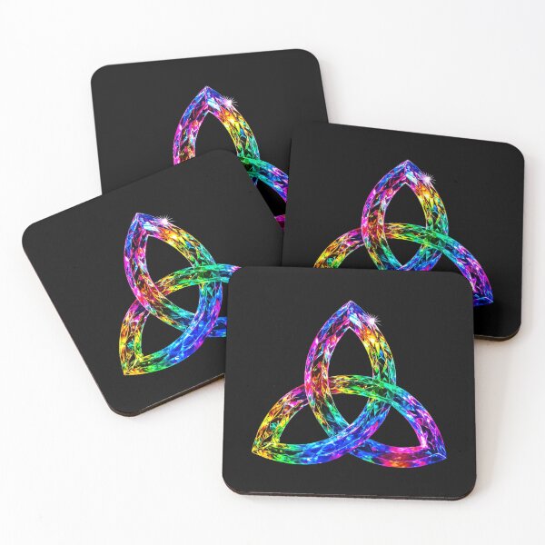 Item preview, Rainbow Crystal Triquetra Knot designed and sold by Crystal Furciniti.