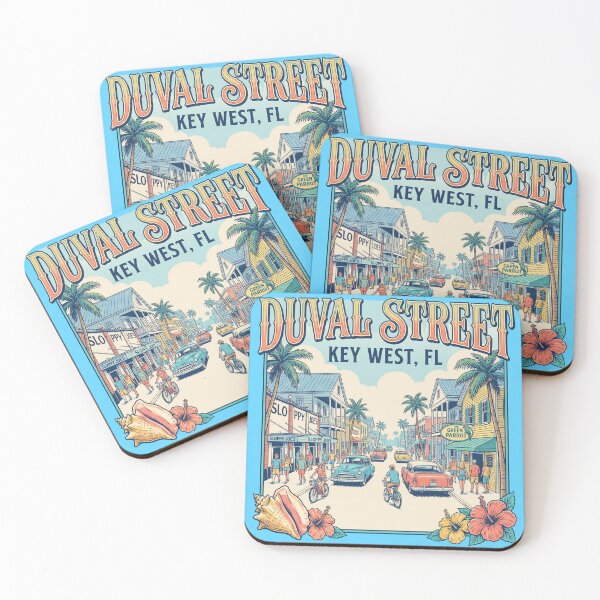Item preview, Key West Florida – Duval Street Vintage Tropical Vacation Souvenir designed and sold by Milasneeze.