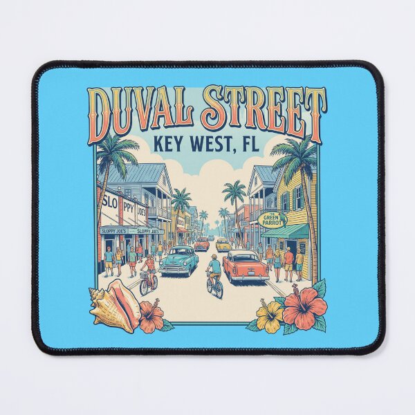 Item preview, Key West Florida – Duval Street Vintage Tropical Vacation Souvenir designed and sold by Milasneeze.