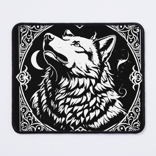 Item preview, wolf head illustration designed and sold by Brexmore3.