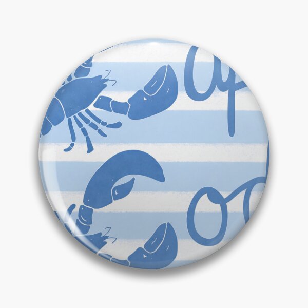 Item preview, Cape Cod lobsters on blue stripe L designed and sold by cityette.