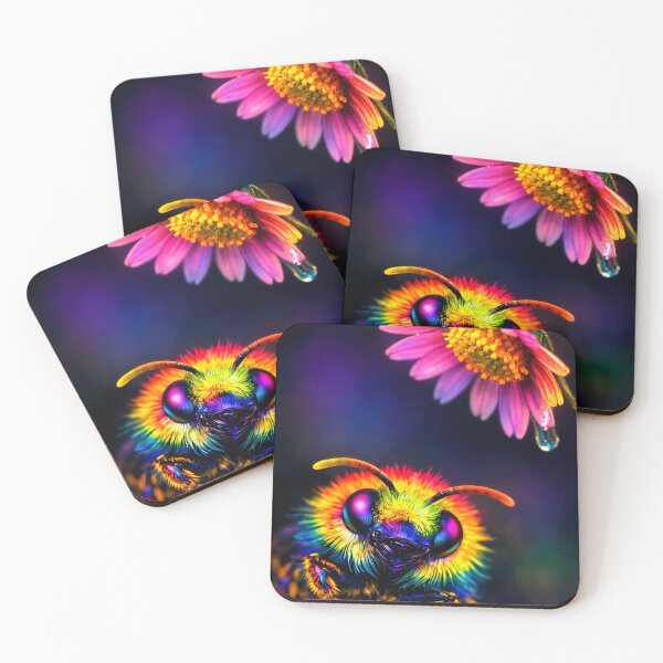 Item preview, Psychedelic Bee with Flower designed and sold by Crystal Furciniti.