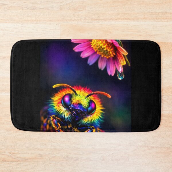 Item preview, Psychedelic Bee with Flower designed and sold by Crystal Furciniti.