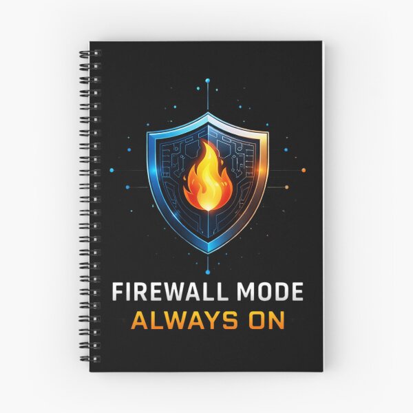Item preview, Firewall Mode Always On – Cybersecurity Shield designed and sold by SidTastic .