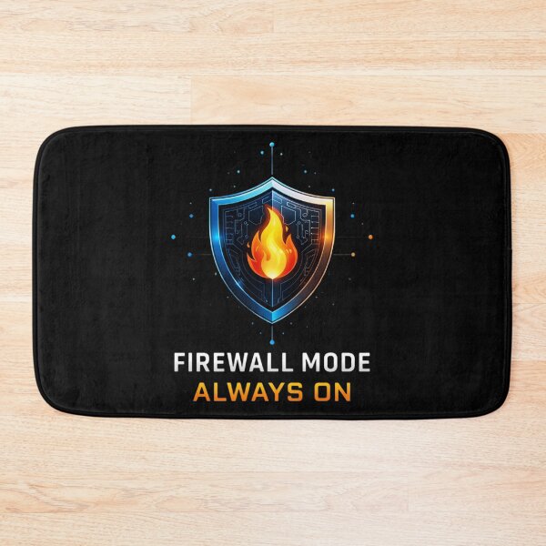 Item preview, Firewall Mode Always On – Cybersecurity Shield designed and sold by SidTastic .
