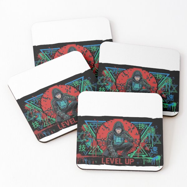 Item preview, ​Cyberpunk Gamer Level Up: Anime Ninja Spirit designed and sold by RickyStick.