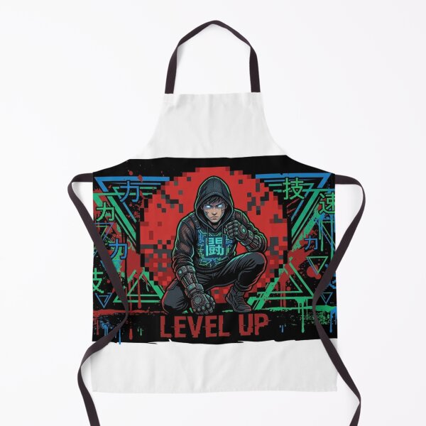 Item preview, ​Cyberpunk Gamer Level Up: Anime Ninja Spirit designed and sold by RickyStick.