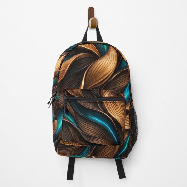 Item preview, Golden Amber & Turquoise Flow Pattern designed and sold by Bellassi.