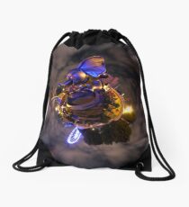 flyin elephant Drawstring Bag