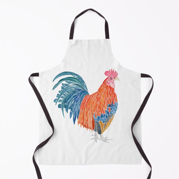 Item preview, Colorful Rooster Watercolor Painting designed and sold by Sonoran Glimmer.