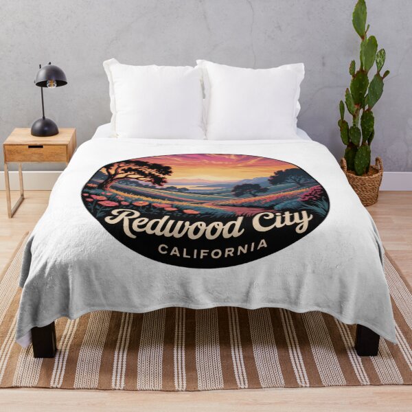 Item preview, Redwood City California: Wildflower Hills Sunset designed and sold by CircinusStore.