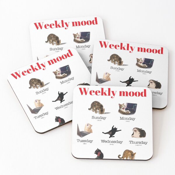 Item preview, This Is My Weekly Mood designed and sold by NeoLab Society.