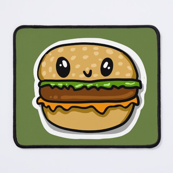 Item preview, Cute kawaii burger fast food designed and sold by sianelliot.
