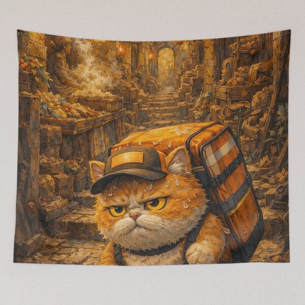 Item preview, Salty Orange Rider on Historic Steps designed and sold by CataosMeow.