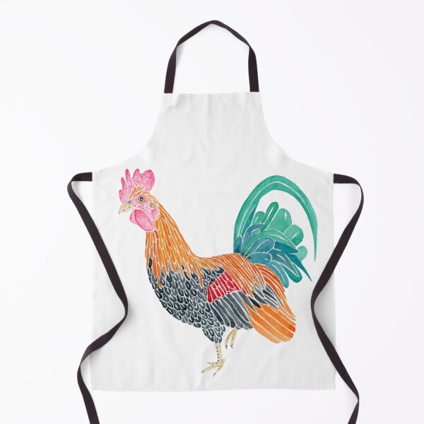 Item preview, Colorful Rooster Watercolor Painting designed and sold by Sonoran Glimmer.