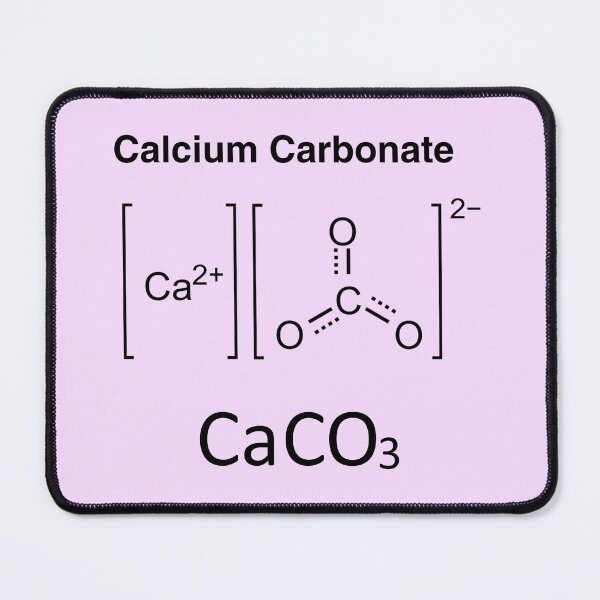 Item preview, Calcium Carbonate CaCO3 - Molecular Structure & Chemical Formula designed and sold by Surabhi Jain.