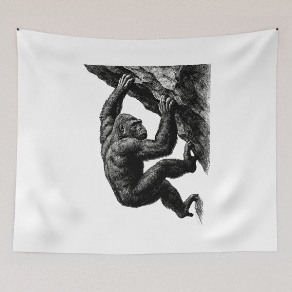 Item preview, Realistic Gorilla: Bouldering & Grip Strength designed and sold by Pineapple-Tree.