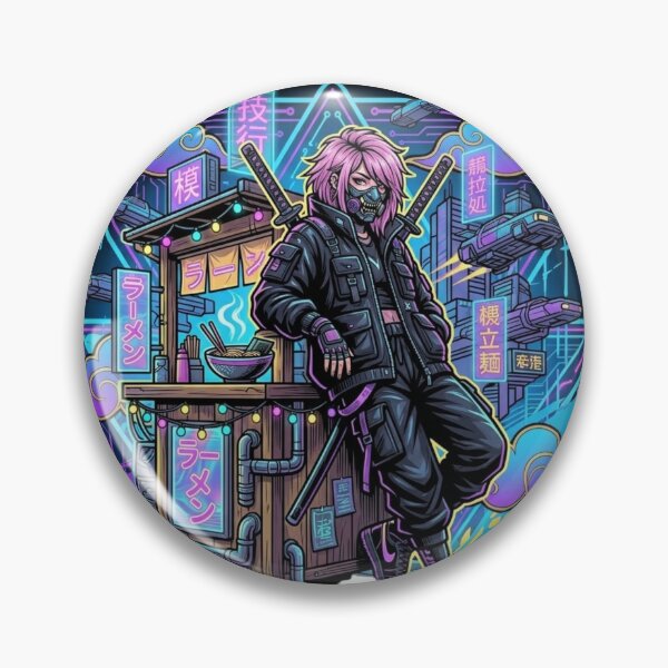 Item preview, Neo-Tokyo Ronin: Cyberpunk Ramen Knight designed and sold by RickyStick.