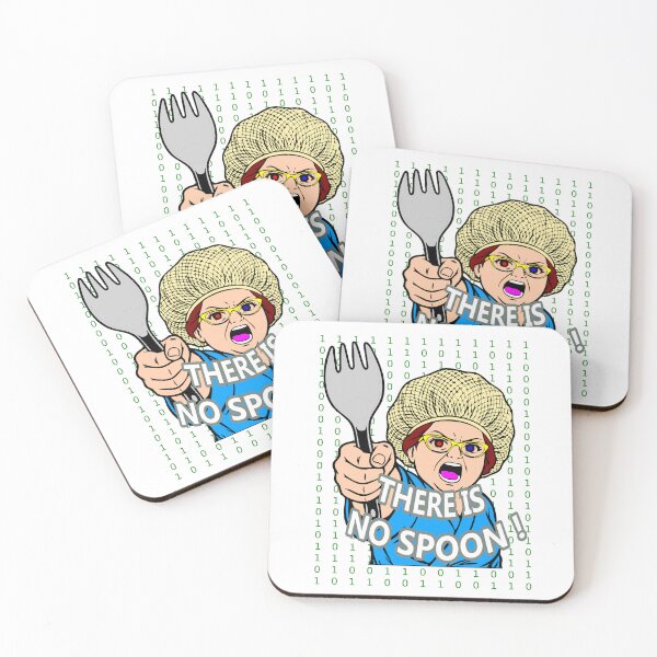 Item preview, There Is No Spoon Matrix Lunch Lady (matrix code) designed and sold by ChR-oman.
