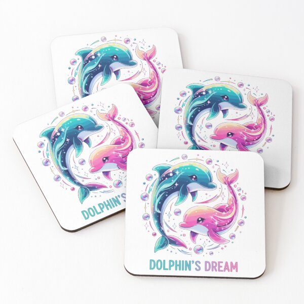 Item preview, Dolphin Dream Colorful Ocean Art designed and sold by DariaOltes.
