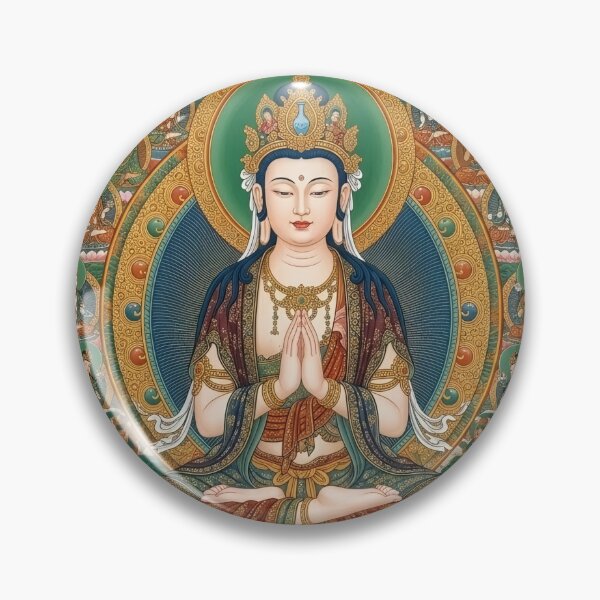 Item preview, Mahasthamaprapta Bodhisattva Sukhavati Mandala designed and sold by Black Cat Matters.