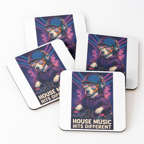 Item preview, House Music Hits Different DJ Jack Russell Style designed and sold by Pineapple-Tree.