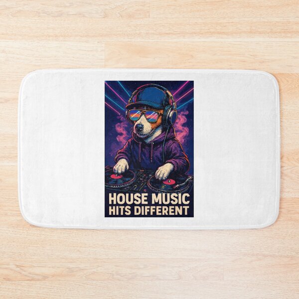 Item preview, House Music Hits Different DJ Jack Russell Style designed and sold by Pineapple-Tree.