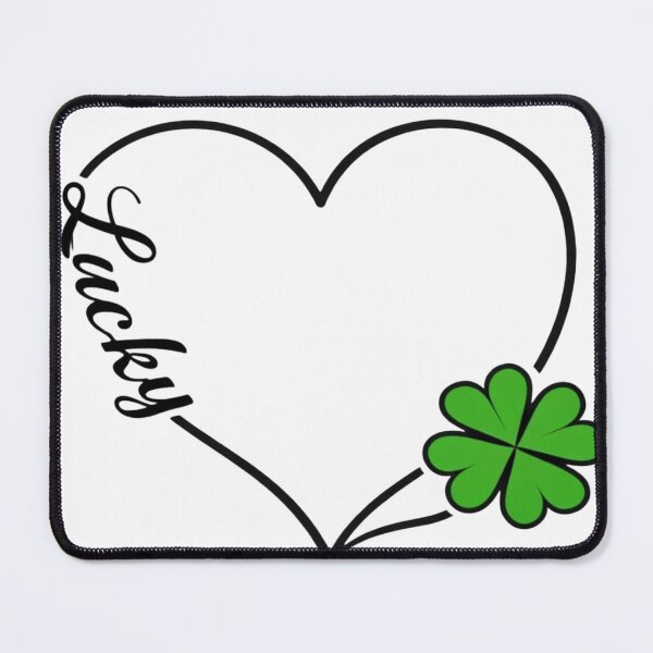 Item preview, Lucky Heart Clover – Minimalist Good Luck Design designed and sold by Ajwaj.